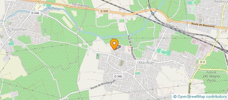 localisation de l'entreprise REMISE EN CONFORMITE ELECTRIQUE DU GARD - REMCOELEC 30  MANDUEL