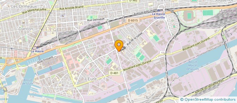 localisation de l'entreprise REMISE EN JEU à LE HAVRE