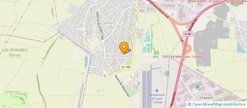 localisation de l'entreprise REMMAP à CORBAS