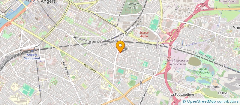 localisation de l'entreprise REMMEDIA 49 à ANGERS