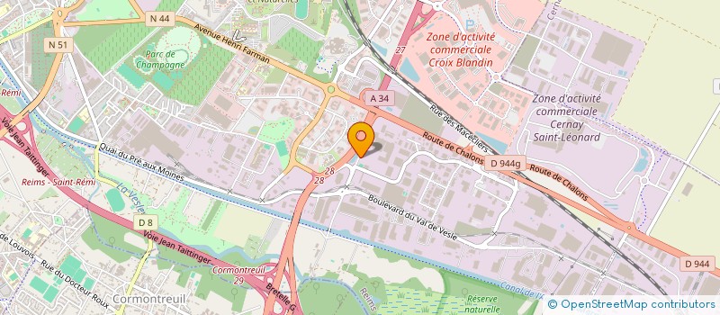 localisation de l'entreprise REMOISE DE VALORISATION DES DECHET. à REIMS