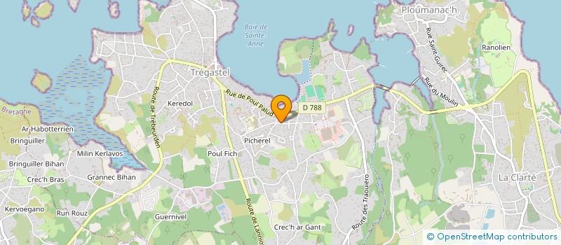 localisation de l'entreprise REMOND FRERES  TREGASTEL