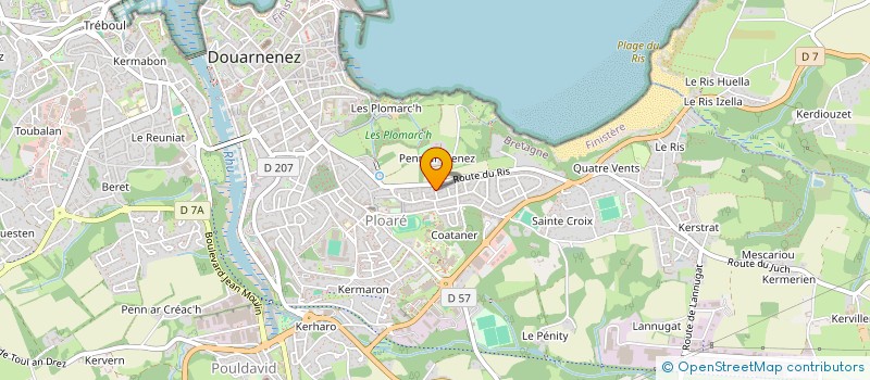 localisation de l'entreprise REMORA  DOUARNENEZ