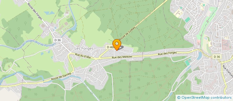 localisation de l'entreprise REMORIDES FRANCE à LES FORGES