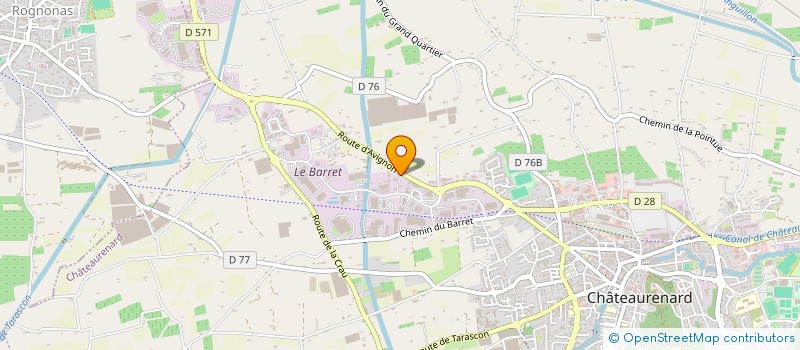 localisation de l'entreprise REMORQUAGE ASSISTANCE GAILLARDET à CHATEAURENARD