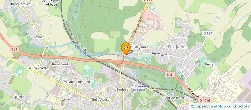 localisation de l'entreprise REMORQUAGE CLERMONTOIS GARAGE MOUTON  FITZ-JAMES