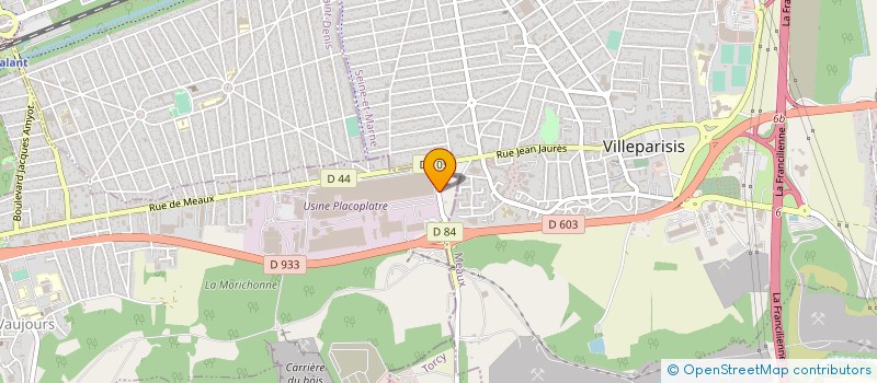 localisation de l'entreprise REMORQUAGE MOULIN à VAUJOURS