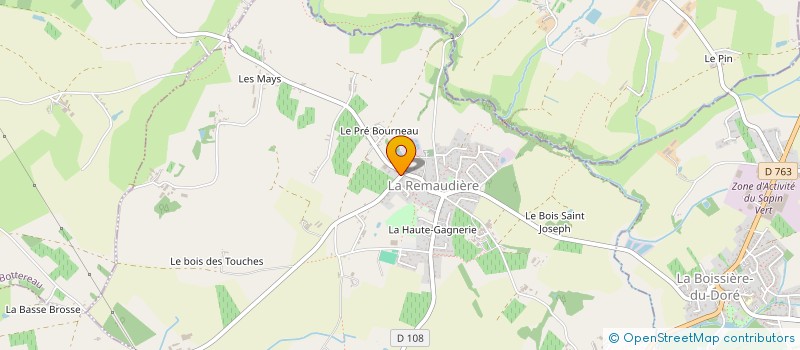 localisation de l'entreprise REMORQUES 44 à MOUZILLON