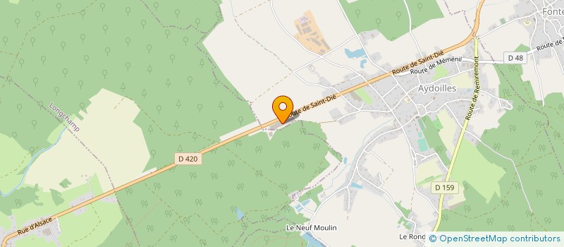 localisation de l'entreprise REMORQUES BOEGLIN à AYDOILLES