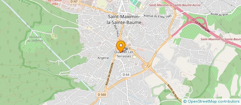 localisation de l'entreprise REMORQUES DIFFUSION à ST MAXIMIN LA STE BAUME