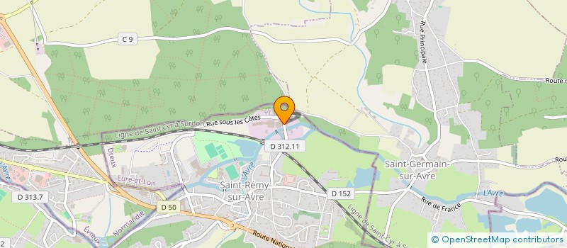 localisation de l'entreprise REMORY SA à SAINT-REMY-SUR-AVRE