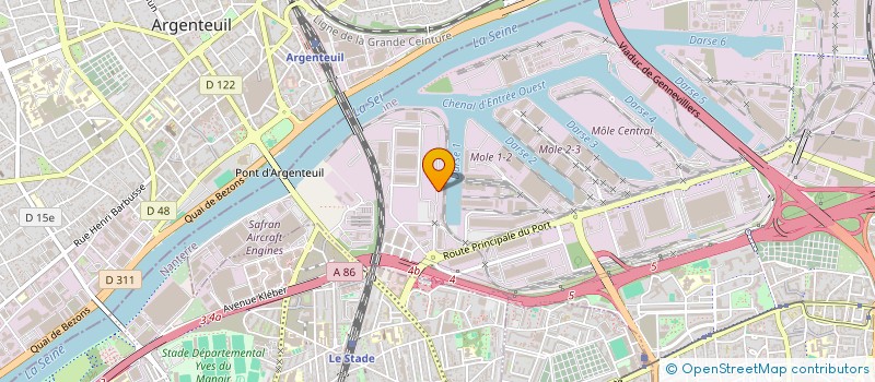 localisation de l'entreprise REMOTRANS à GENNEVILLIERS