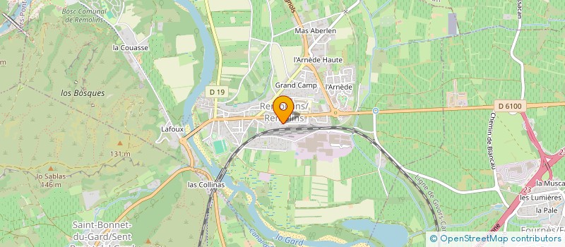 localisation de l'entreprise REMOULINS AUTOS  REMOULINS