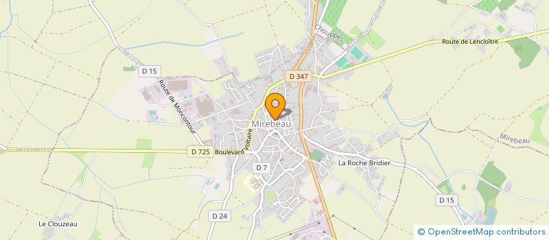 localisation de l'entreprise REMPARTS EN FETE  MIREBEAU