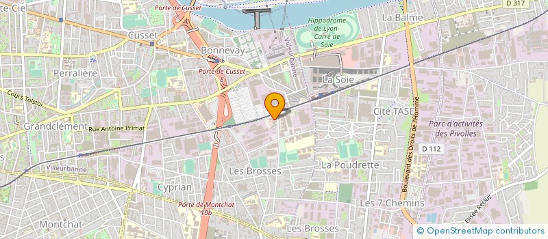 localisation de l'entreprise REMPLAFRANCE  VILLEURBANNE