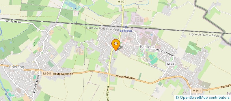 localisation de l'entreprise REMUE MENINGES  LEERS