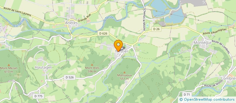 localisation de l'entreprise REMUE MENINGES  AMIS DU CAFE DU VILLAGE  ANERES