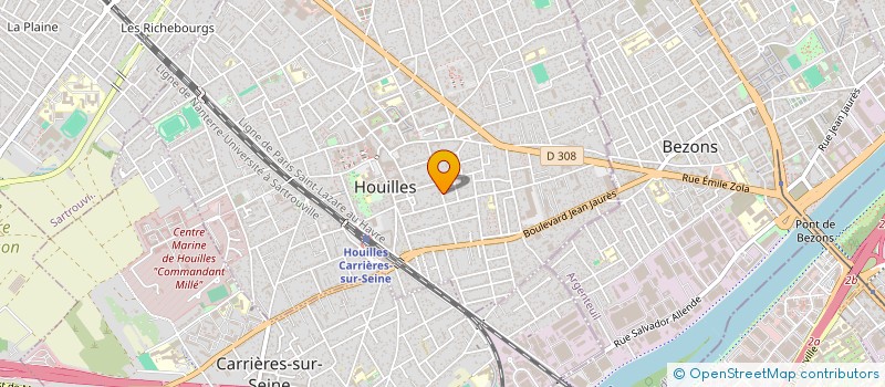 localisation de l'entreprise REMY ALLAIN INVESTISSEMENTS  HOUILLES