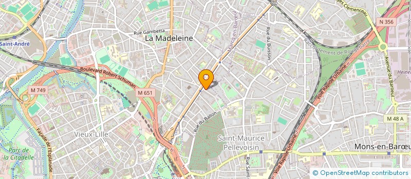 localisation de l'entreprise REMY BARREAU à LA MADELEINE