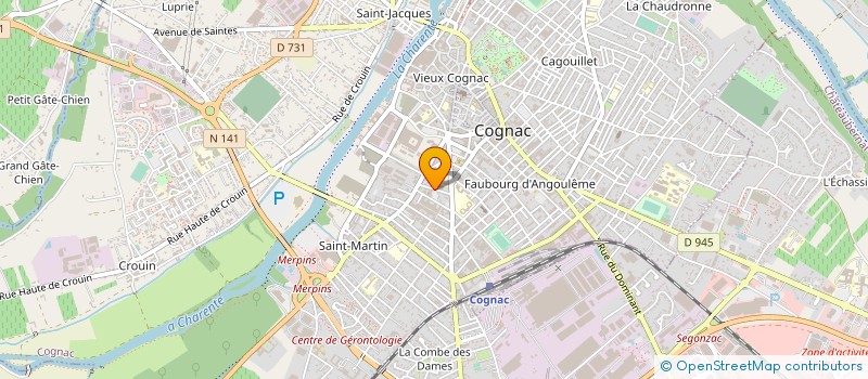 localisation de l'entreprise REMY COINTREAU  COGNAC