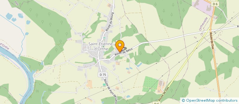 localisation de l'entreprise REMY PEYRES PEINTURE  SAINT-ETIENNE-D'ORTHE