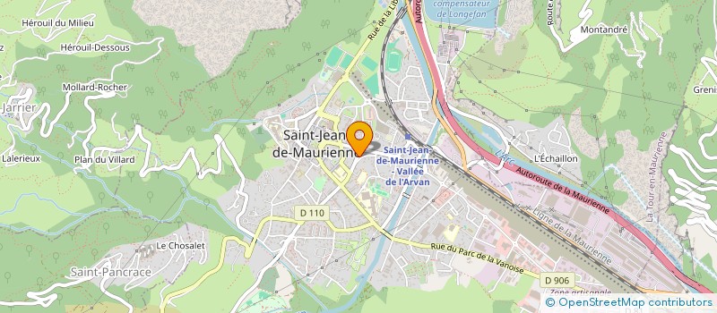 localisation de l'entreprise REMY ROL & FILS  ST JEAN DE MAURIENNE