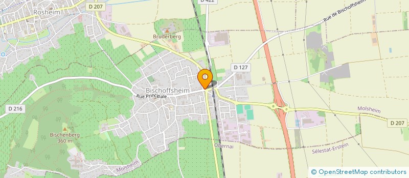 localisation de l'entreprise REMY67  BISCHOFFSHEIM