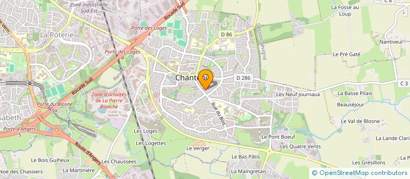 localisation de l'entreprise REN'AUDIT à CHANTEPIE