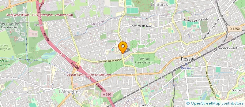 localisation de l'entreprise REN'AUTO FORMATIONS à PESSAC