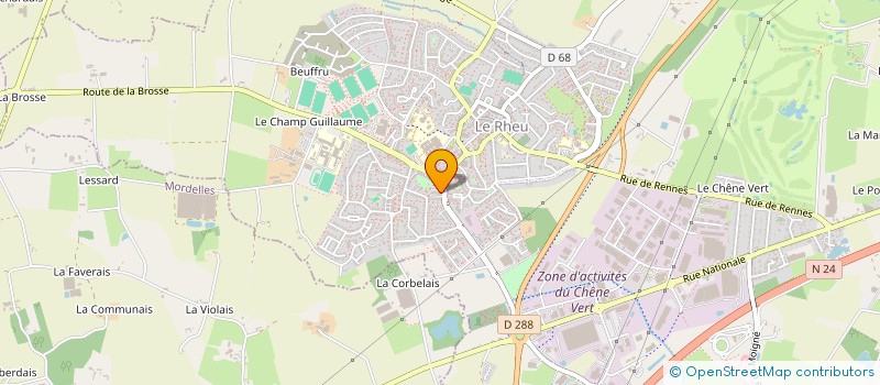 localisation de l'entreprise REN DIAGNOSTIC  LE RHEU