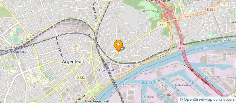 localisation de l'entreprise REN'EUROPE à ARGENTEUIL