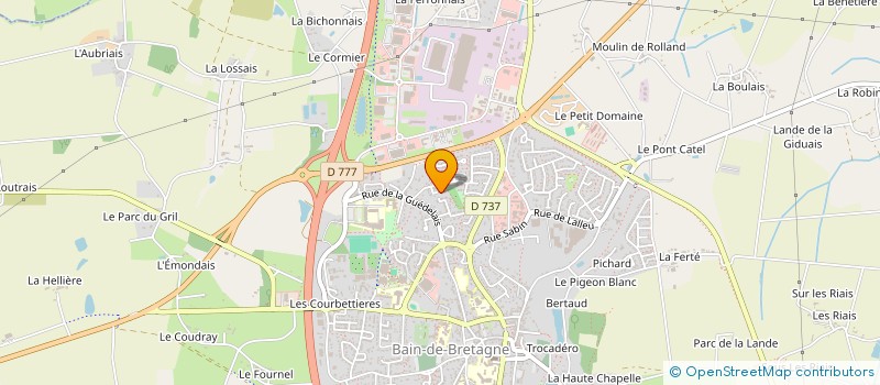 localisation de l'entreprise REN-IMMO  BAIN-DE-BRETAGNE