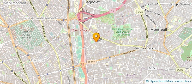 localisation de l'entreprise REN MODE à BAGNOLET