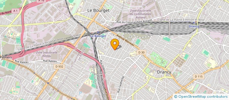 localisation de l'entreprise RENA à DRANCY