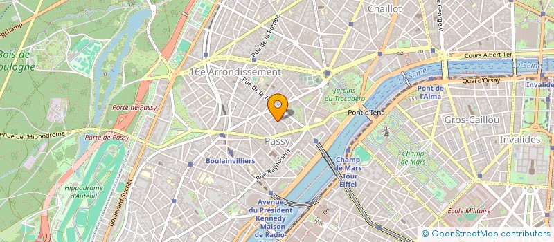 localisation de l'entreprise RENA LEASE à PARIS 16