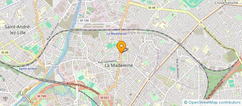localisation de l'entreprise RENAI'SENS à LA MADELEINE