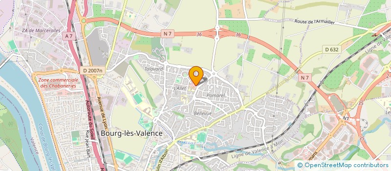 localisation de l'entreprise RENAI'SENS MAISON DE LA FEMME à BOURG-LES-VALENCE