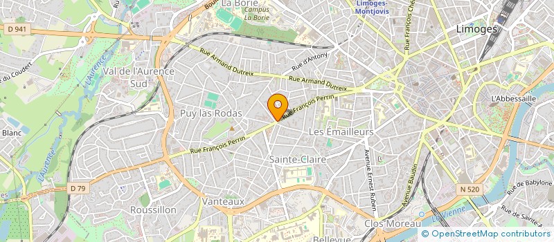 localisation de l'entreprise RENAIS'SENS à LIMOGES