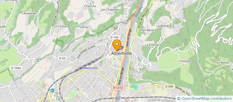 localisation de l'entreprise RENAISSANCE à ALBERTVILLE