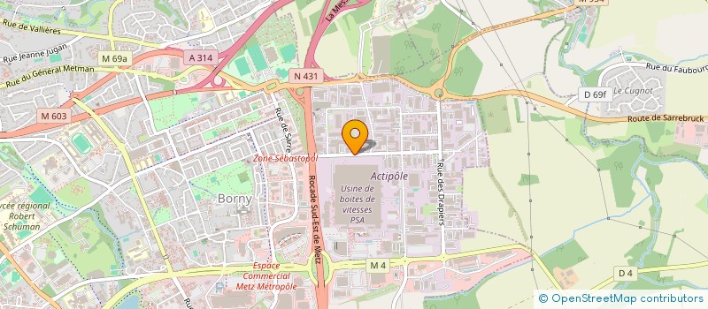 localisation de l'entreprise RENAISSANCE  METZ