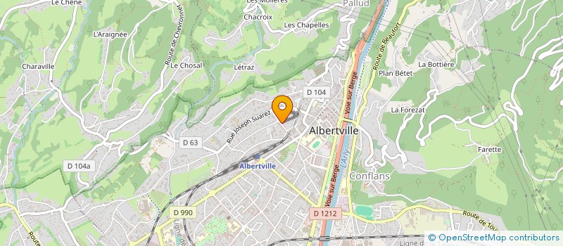 localisation de l'entreprise RENAISSANCE  ALBERTVILLE