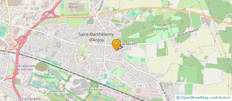 localisation de l'entreprise RENAISSANCE  SAINT-BARTHELEMY-D'ANJOU