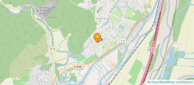 localisation de l'entreprise RENAISSANCE - ASSOCIATION DES DONNEURS DE SANG BENEVOLES DE VILLEUNEUVE  VILLENEUVE