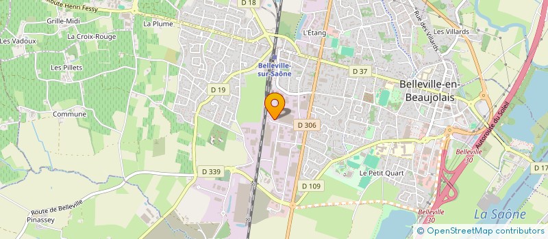 localisation de l'entreprise RENAISSANCE AUTO  BELLEVILLE-EN-BEAUJOLAIS