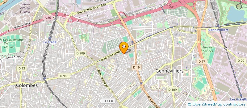 localisation de l'entreprise RENAISSANCE CLUB D'ASNIERES  ASNIERES-SUR-SEINE