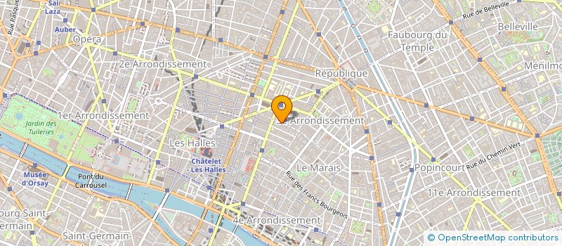 localisation de l'entreprise RENAISSANCE CUIR ET TISSU à PARIS