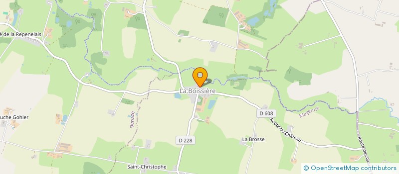 localisation de l'entreprise RENAISSANCE DE L'EGLISE ST SERGE DE LA BOISSIERE  LA BOISSIERE