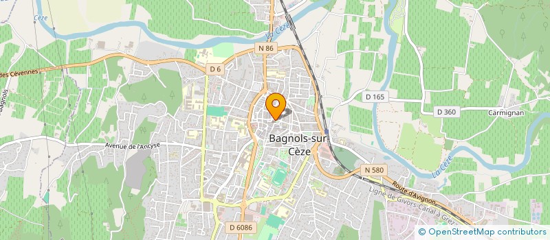localisation de l'entreprise ''RENAISSANCE DU GRAND ORGUE DE BAGNOLS''  BAGNOLS-SUR-CEZE