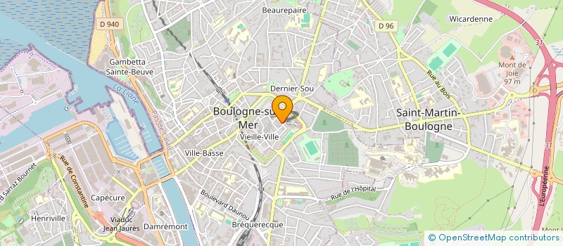 localisation de l'entreprise RENAISSANCE DU VIEUX BOULOGNE à BOULOGNE-SUR-MER