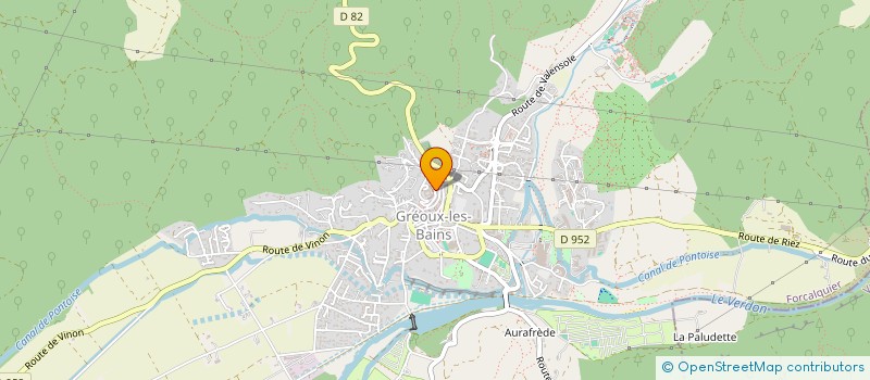 localisation de l'entreprise RENAISSANCE HABITAT à GREOUX-LES-BAINS